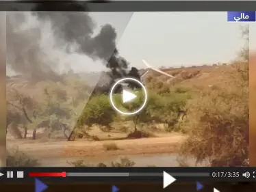 فيديو يوثق اللحظات الأولى لتحطم طائرة عسكرية في مالي.. و