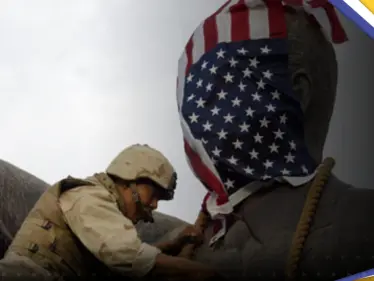 تقرير يكشف مصير العلم الأمريكي الذي غطى وجه تمثال صدام حسين قبل 20 عاماً - وكالة ستيب نيوز