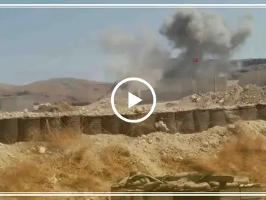 شاهد: لحظة استهداف الطيران السوري لنقطة المراقبة التركية بـ"شير مغار" شمالي حماة - وكالة ستيب نيوز