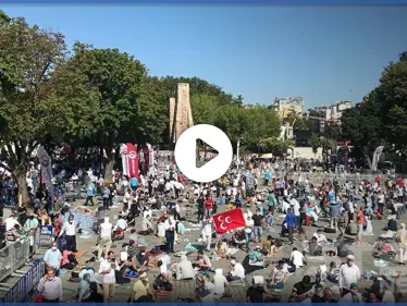 بالفيديو|| شعائر أول صلاة جمعة في آيا صوفيا عقب قرار تحويلها لمسجد - وكالة ستيب نيوز