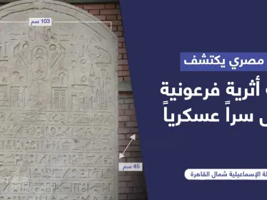 مزارع مصري يكتشف لوحة أثرية فرعونية تحمل سراً عسكرياً - وكالة ستيب نيوز