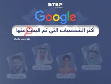 تعرّف على حصاد جوجل لأكثر الشخصيات التي تم البحث عنها في المنطقة العربية لعام 2022 - وكالة ستيب نيوز