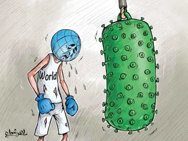 كاريكاتير | كورونا ينهك دول العالم - وكالة ستيب نيوز