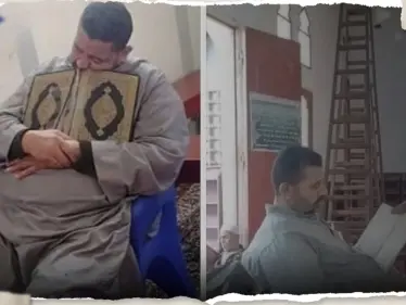 شاهد|| "حسن الخاتمة".. وفاة رجل مصري داخل المسجد وهو يحتضن القرآن الكريم - وكالة ستيب نيوز