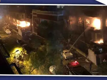 صور || الدمار الناتج عن الغارة الإسرائيلية بمنطقة المزة في دمشق - وكالة ستيب نيوز