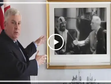 بالفيديو|| السفارة الأمريكية تبث لحظات تاريخية من لقاء الراحل عبد العزيز بنظيره الأمريكي روزفلت - وكالة ستيب نيوز