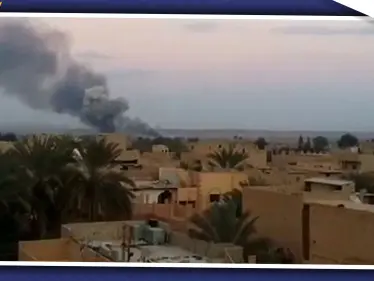 طيران مجهول الهوية يستهدف عدّة مواقع لميليشيا الحرس الثوري الإيراني بالبوكمال - وكالة ستيب نيوز