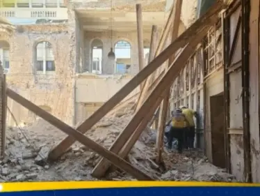 انهيار في مبنى يتبع لوزارة الداخلية السورية يخلف إصابات - وكالة ستيب نيوز