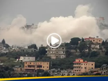 شاهد|| الطيران الإسرائيلي يدمر حياً كاملاً على الحدود اللبنانية - وكالة ستيب نيوز