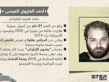 من هو أحمد العليوي العيسى المشتبه به بقضية مقتل 10أشخاص بإطلاق النار في كولورادو الأمريكية؟ - وكالة ستيب نيوز