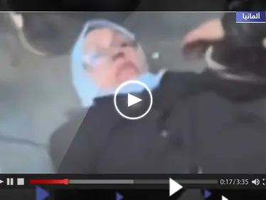 شاهد|| الشرطة الألمانية تعتدي على سيدة محجبة وتدفعها بقوة على الأرض وتلاحق أنصار حماس - وكالة ستيب نيوز