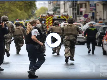 بالفيديو|| مجهولون ينفذون هجوماً قرب مقر صحيفة شارلي إيبدو ويوقعون عدّة إصابات - وكالة ستيب نيوز