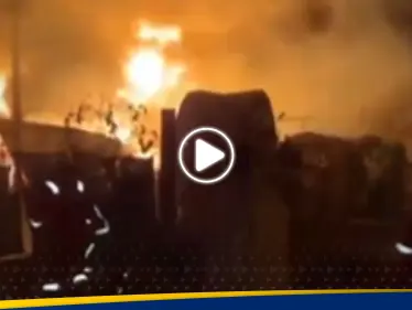 شاهد|| حريق هائل بمخازن الكهرباء في ليبيا يخرج عن السيطرة ويقترب من خطوط الغاز - وكالة ستيب نيوز