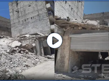 بالفيديو|| انهيار مبنى سكني في مدينة حلب يوقع قتلى وجرحى مدنيين - وكالة ستيب نيوز