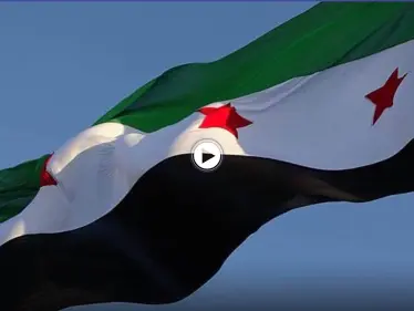 بالفيديو|| مشجع يرفع علم الثورة السورية في مباراة برشلونة وشتوتغارت - وكالة ستيب نيوز