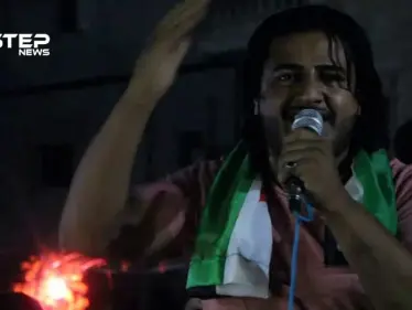 مظاهرة ليلية لأهالي مدينة عفرين في ريف حلب دعماً لإدلب - وكالة ستيب نيوز