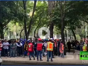 بالفيديو|| زلزال المكسيك.. بـ 7.5 درجة جعل البلاد تعيش بأهوال القيامة موقعاً قتلى ودمار هائل بالمباني - وكالة ستيب نيوز