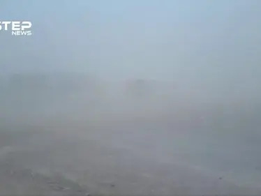 شاهد عاصفة رملية تضرب مخيم الركبان على الحدود السورية - الأردنية - وكالة ستيب نيوز