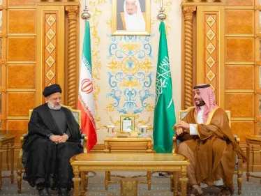 شاهد|| أوّل لقاء بين ولي العهد السعودي والرئيس الإيراني منذ استئناف العلاقات - وكالة ستيب نيوز