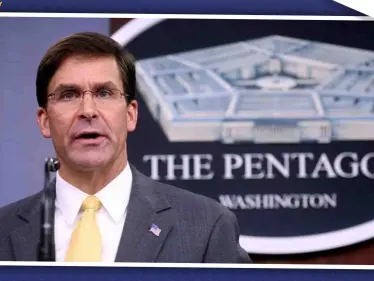 إسبر: العملية العسكرية التركية غير مبررة.. وأمريكا لا تريد حربًا مع إيران - وكالة ستيب نيوز