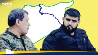 صورة تجمع القائد العام لجيش الثوار مع القائد العام لقسد