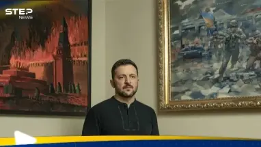 زيلينسكي يثير غضب موسكو بلوحة تظهر خلفه: أحدث الأخبار