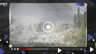 جبل شاهق كاد يمحو قرية سويسرية من الخريطة (فيديو)