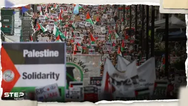 بالفيديو|| أكثر من 100 ألف متظاهر في لندن يشاركون في مسيرة داعمة لفلسطين