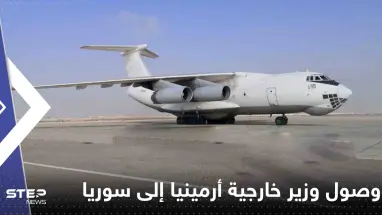 شاهد|| وصول وزير خارجية أرمينيا إلى سوريا على رأس وفد رسمي