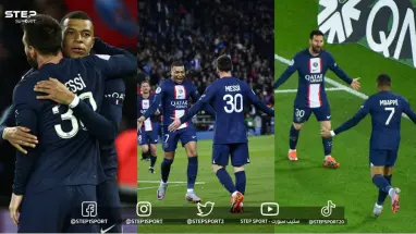 شاهد || مبابي يقدم أسيست خيالي لـ ميسي أمام لنس