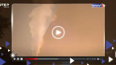 شاهد|| البرق يضرب خط أنابيب غاز كولومبيا في ولاية ميسيسيبي الأمريكية ويتسبب في انفجار هائل
