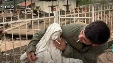 إهانة جديدة.. صورة جندي إسرائيلي بسيجارة في فم “السيدة العذراء” تثير غضباً عارماً