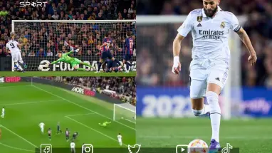 بنزيما يهز شباك شتيغن بهاتريك ويمنح ريال مدريد التأهل