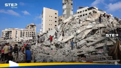 "مشهد يختصر خارطة الدمار.. نظرة بانورامية لعمليات البحث بين أطنان الركام في قطاع غزة