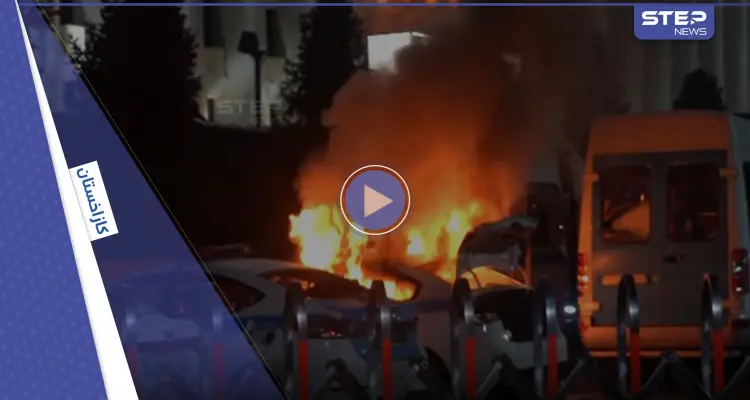 بالفيديو|| لصوص يقتحمون بنكاً ويدمرون واجهته بجرافة في كازاخستان وسط أعمال الشغب التي تشهدها البلاد: أخبار