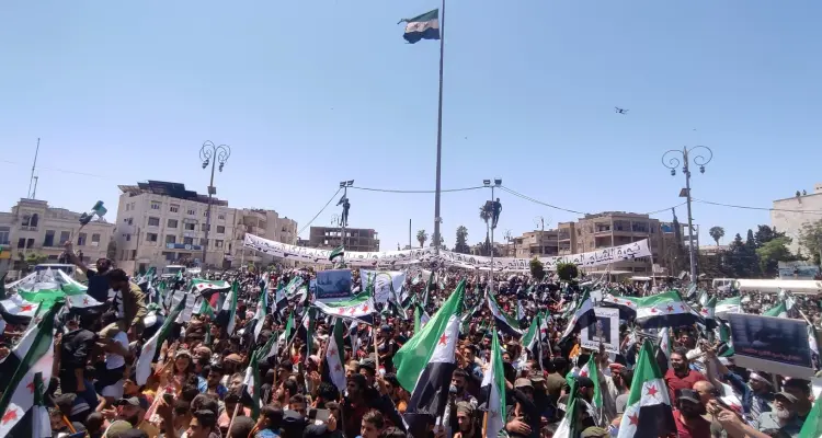 إدلب تشارك في الانتخابات السورية على طريقتها (فيديو وصور): أخبار