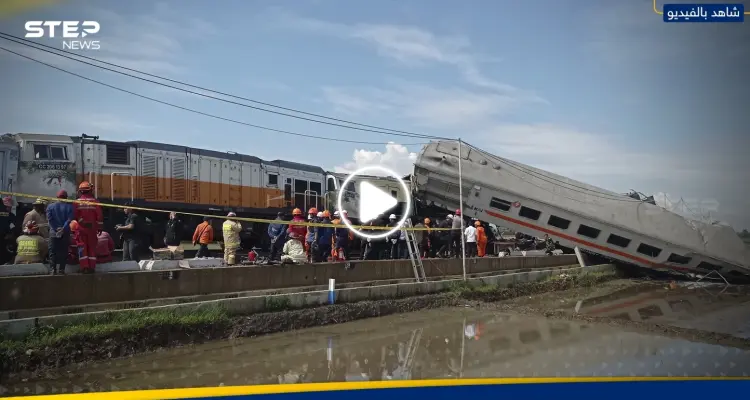 قتلى وجرحى في تصادم بين قطارين في إندونيسيا (فيديو): أخبار