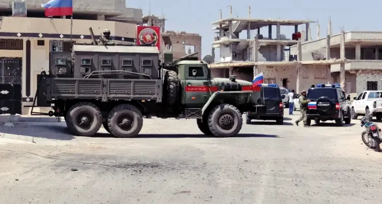 بالصور|| قوات روسية وقوات النظام السوري تدخل بلدة اليادودة لتنفيذ اتفاق جديد بدرعا: أخبار