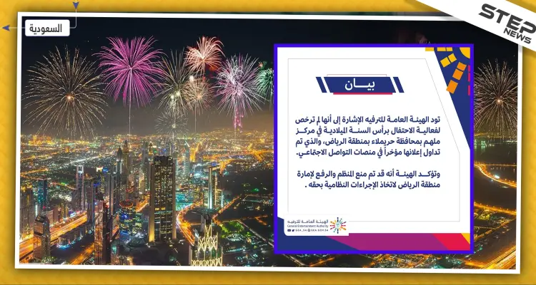 هيئة الترفيه السعودية تكشف تفاصيل احتفالية رأس السنة الميلادية في الرياض: أخبار