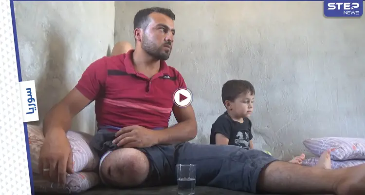 فقد قدمه بقصف جوي .. نقل إلى تركيا للعلاج .. وانتهى به المطاف عاجزاً في مخيمات الشمال السوري.. هذه قصة خالد: أخبار