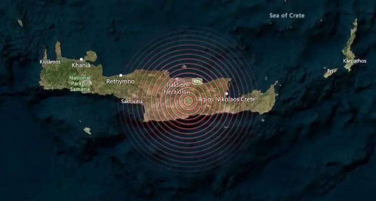 زلزال قوي يضرب جزيرة كريت في بحر ايجه ويأثر على 7 بلدان بينها دولتين عربيتين: أخبار