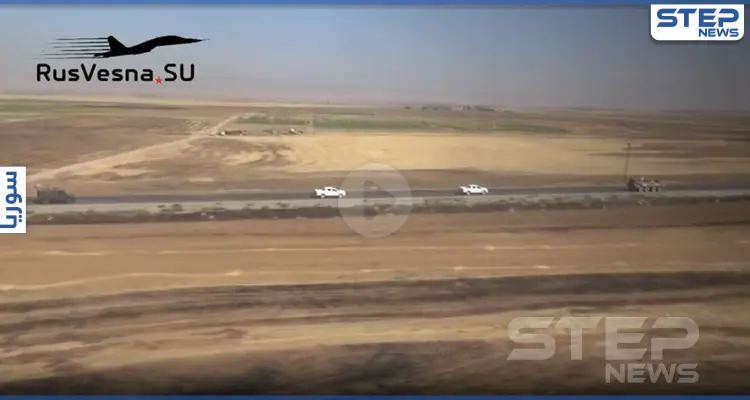 بالفيديو|| بالطائرات المروحية والعربات العسكرية.. مواجهة جديدة بين قوات أمريكية وروسية في سوريا: أخبار
