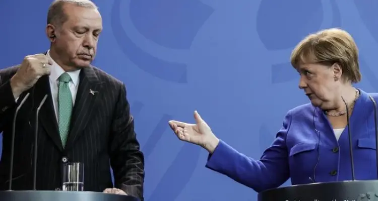 أردوغان وميركل يتباحثان خلال اتصالٍ مرئي هذه المواضيع: أخبار