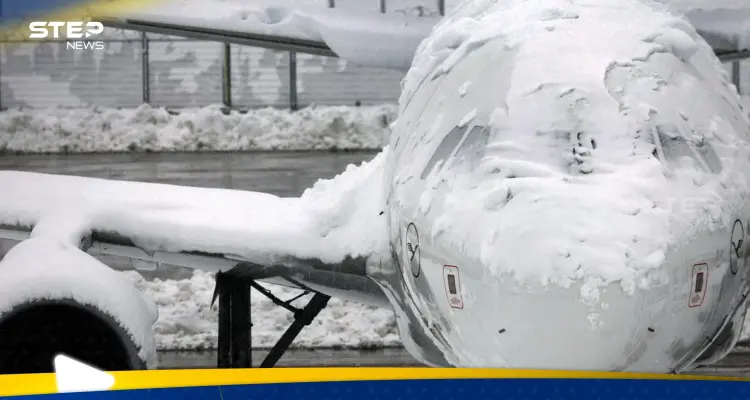 بالفيديو|| طائرة ركاب تتجمد بمكانها في مطار ميونيخ "المشلول": أخبار