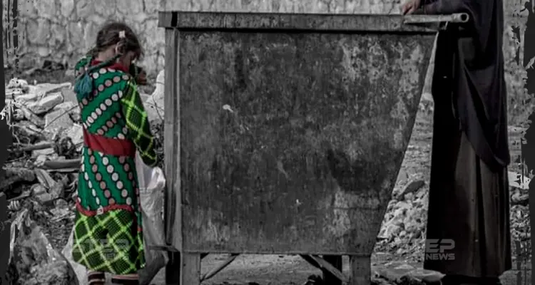 عائلة تنبش القمامة في إدلب للبحث عن لقمة العيش: أخبار