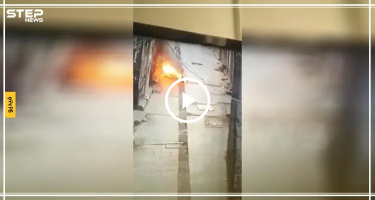 مشاهد مرعبة|| رجل يمني يضرم النار بنفسه داخل أحد أحياء صنعاء: أخبار