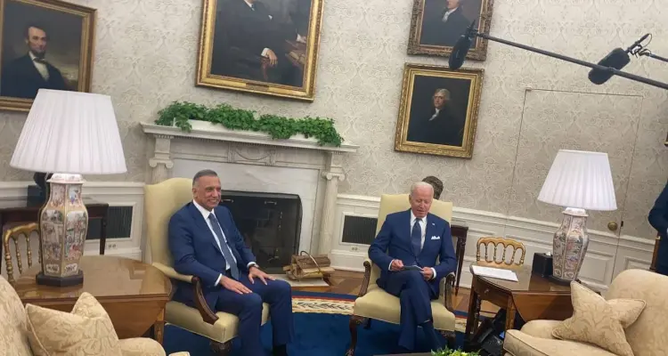 الكاظمي في البيت الأبيض.. بايدن يعده بأمرين أحدهما يتعلق بمهام القوات الأمريكية في العراق: أخبار