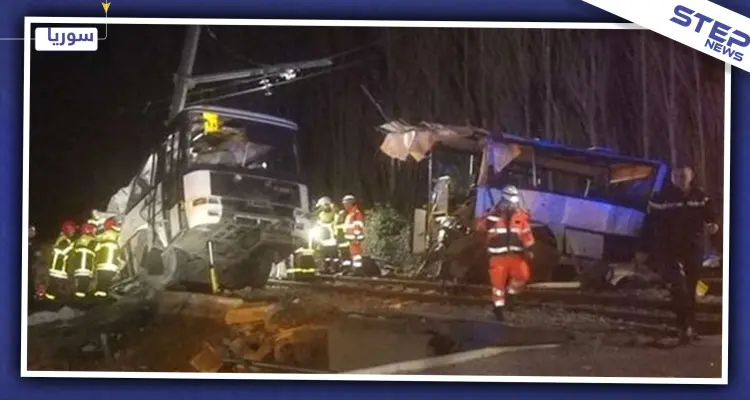 قتلى وجرحى معظمهم "أطفال" بحادث تصادم قطار وحافلة في حمص: أخبار