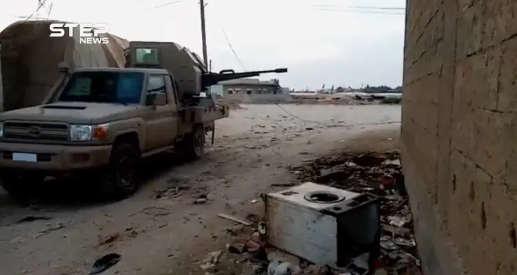 شاهد لحظة دخول قوات الجيش الوطني المدعومة تركياً إلى قرية تل حلف وأطراف بلدة رأس العين شمال الحسكة: أخبار