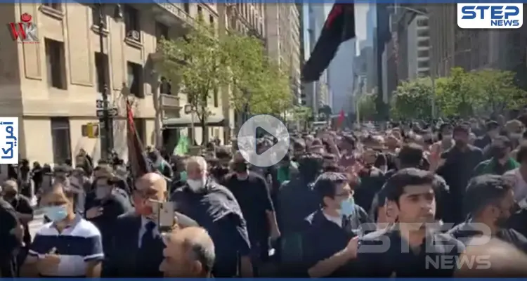بالفيديو|| لطميات في نيويورك.. "الشيعة" يحيون مراسم عاشوراء في أمريكا: أخبار